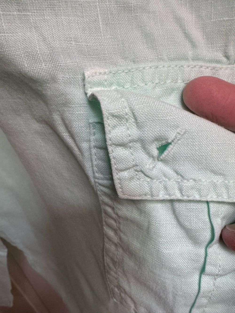 Tommy Bahama Mint Green Linen Capri Pants - Picture 2 of 7